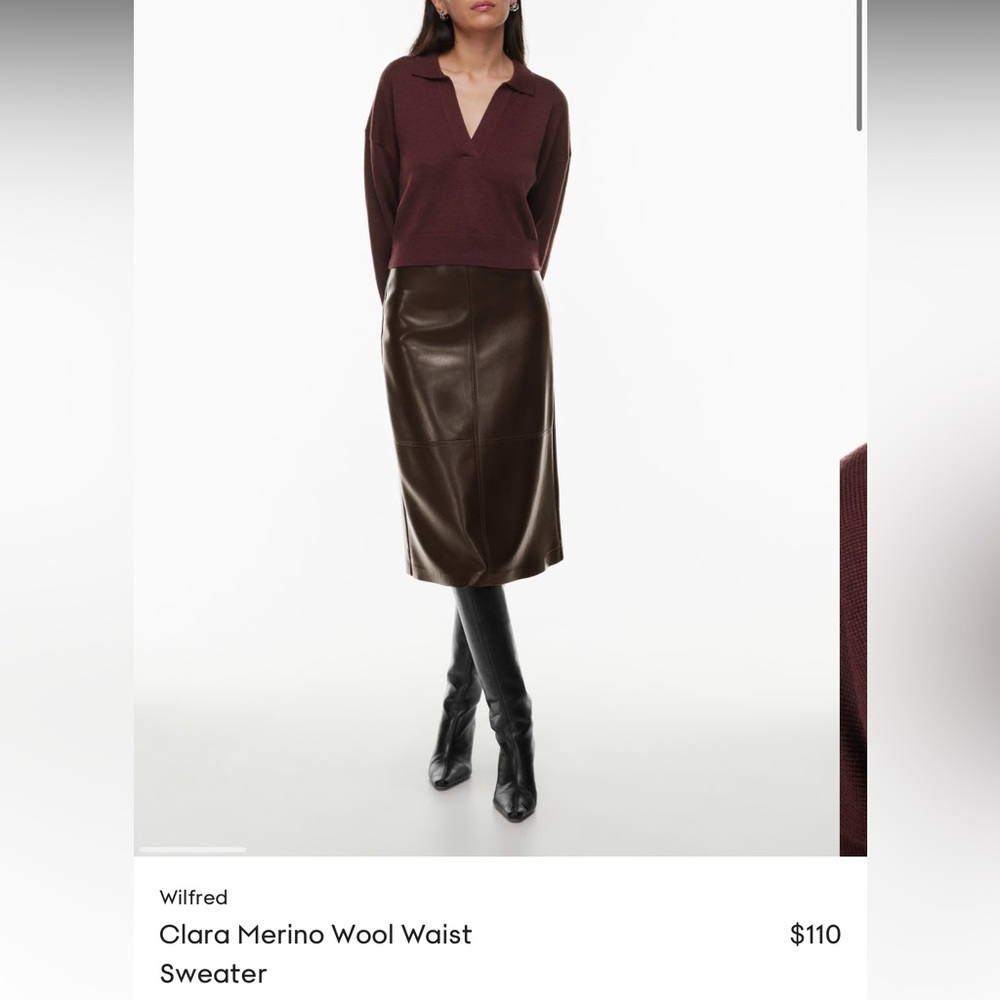 Aritzia Wool Waist Sweater